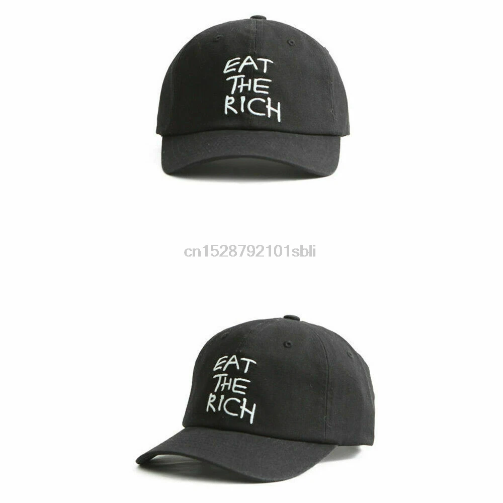 Hat Eat the Rich Adjustable Unisex Baseball Cap