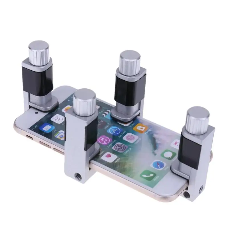 

4pcs Adjustable Holder To FIt Most Mobile Phone and Tablets Plastic Clip Fixture LCD Screen Clamp Phone Repairing Tools