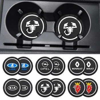 

2.83 inch Car Nissan Logo Cup Holder Silicone Coaster For Seat ibiza 6j 6l fr Ateca Altea xl leon 2 Leon Alhambra accessories