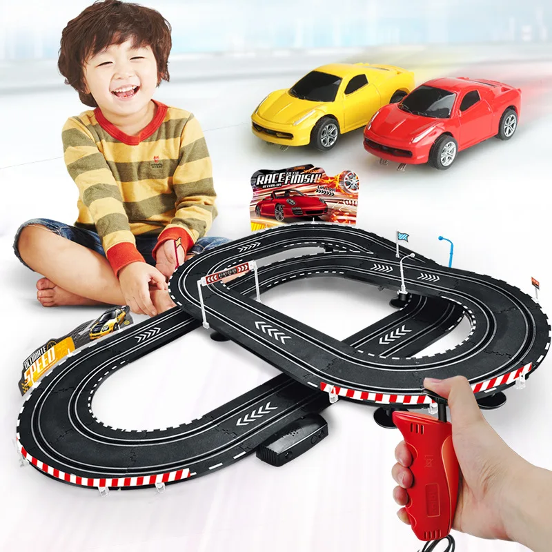 

Rc Electric Railway Railcar racing track Toys for Children Railroad Remote Control Rail Car Parent-child Educational kid Toy