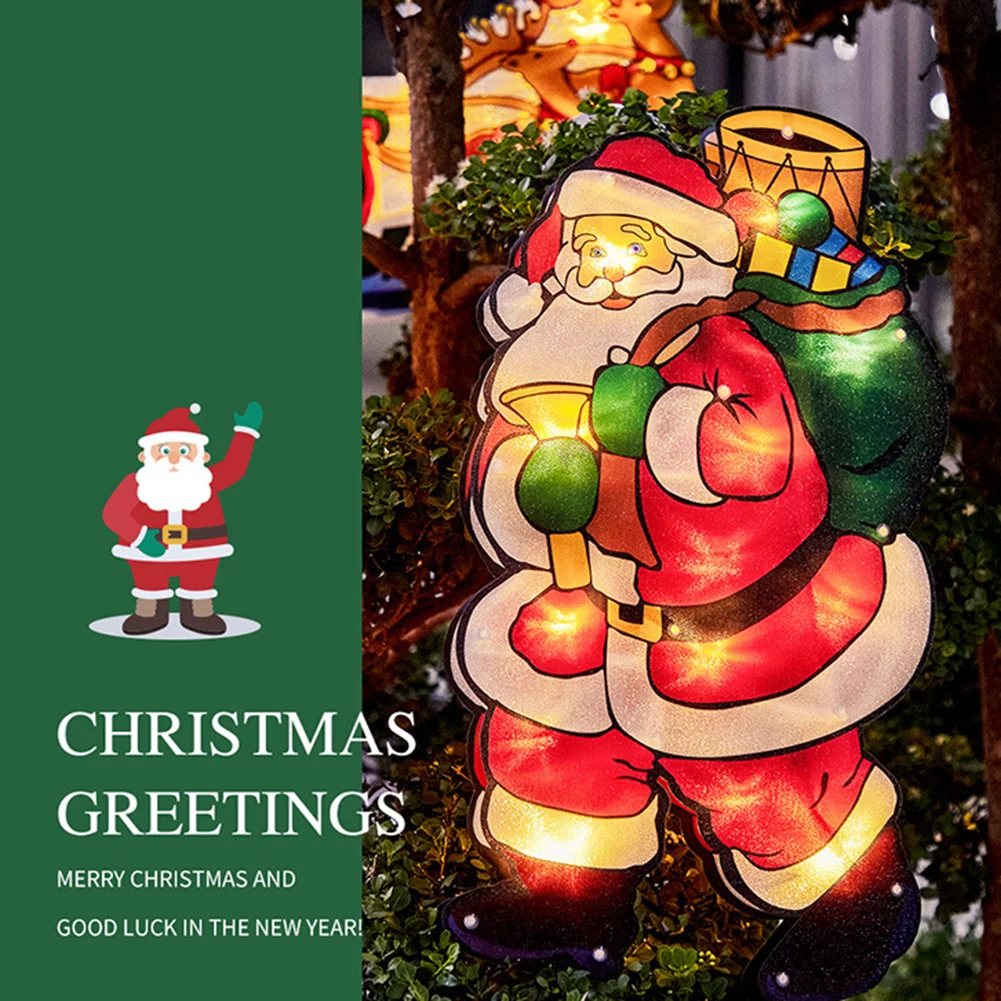

DIY Led Christmas Hanging Lights With Suction Cup For Windows Kitchen Window Christmas Lanterns Festive Scene Atmosphere Lights