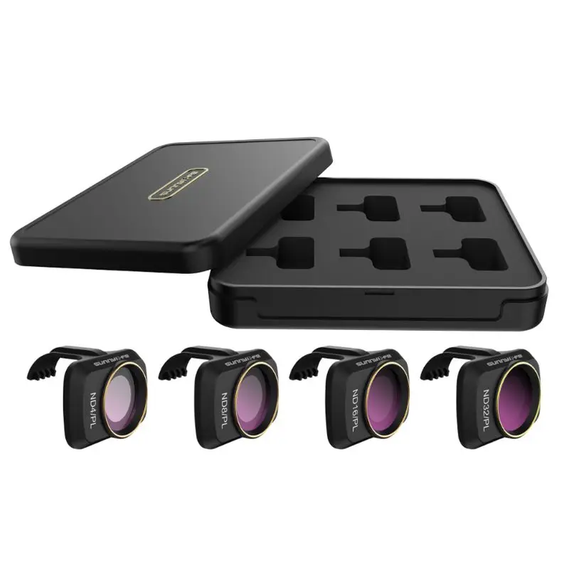ND or PL 4pcs Фильтр для объектива камеры фильтр нейтральной плотности для DJI Mavic Mini Drone CPL ND/PL 95AF - Цвет: ND or PL 4pcs