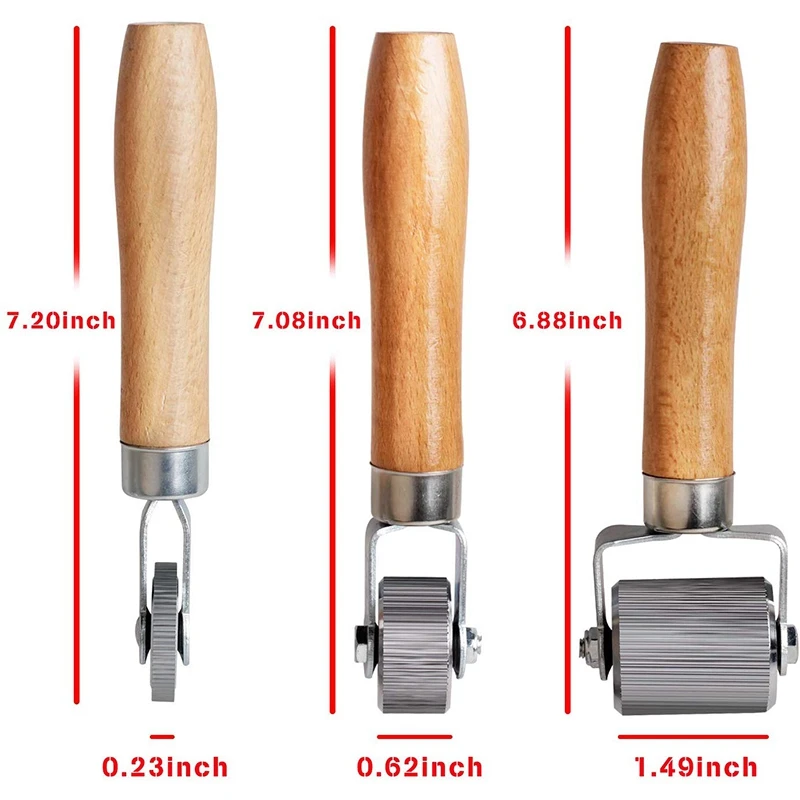 3 Pcs Car Sound Deadening Roller Metal Installation Tool for Auto Noise Roller Car Sound Deadener Application Installation Tool