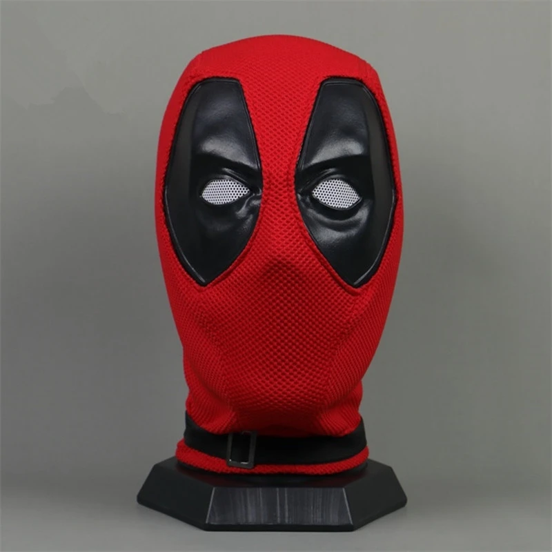 New Anime Deadpool Cosplay Mask Wade Winston Wilson Headgear Knitted Cotton Mesh Helmet Halloween Party Carnival Costume Props