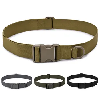 

Combat nylon Duty Tactical Sport Belt with Plastic Buckle Army Military Adjustable Outdoor Hook Loop Waistband