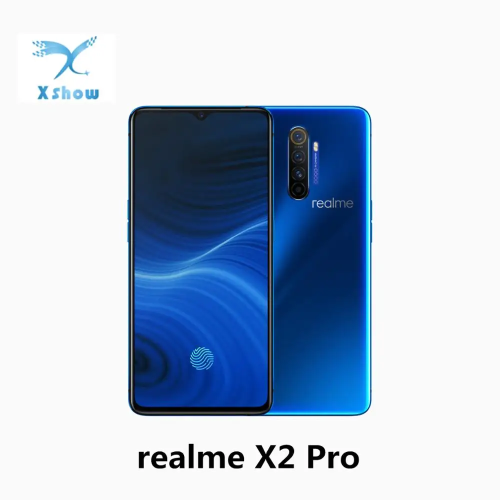 Realme X2 pro 6 5 дюймов Snapdragon 855 плюс Super AMOLED 50 Вт Супер VOOC 4000 мА/ч 4 камеры 64MP отпечатков