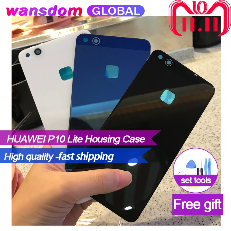 Для Huawei P10 Lite батарея задняя крышка Дверь чехол для HUAWEI замена корпуса + камера