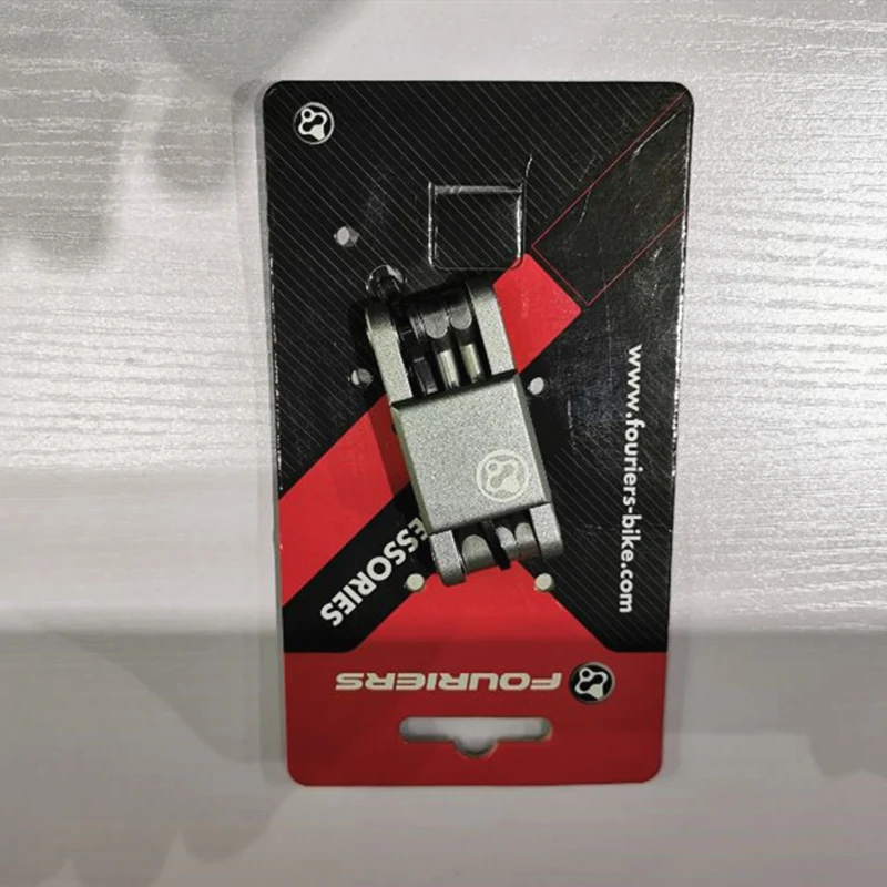 Серый FOURIERS TL-ST041-6P Инструменты для ремонта велосипеда 6 функция велосипед набор инструментов с шестигранной головкой 3/4/5/6 мм PH2 T25 многофункциональные инструменты 75 г/компл - Цвет: Серый