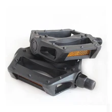 1Pair Mountain Bicycle Road Bike Plastic Pedals Cycling Anti-Slip Widened Pedal Road Bike Double Cycling Mountain Bike Parts
