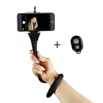 

OMESHIN Multifunctional selfie stick Silicone Wireless Remote Control 360 Degrees Flexible Selfie Stick Suitable For Any Site