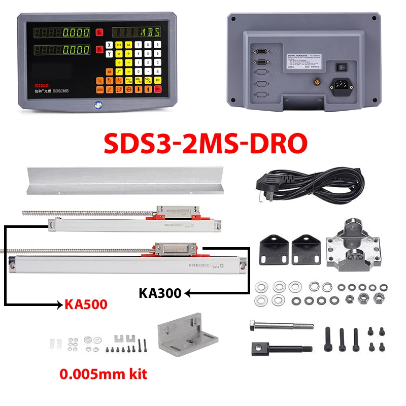 SinoSDS 2MS2 axis УЦИ цифровой индикации AC110V/220V дисплеем и KA500 0 520 mm1 блок KA300 1020 мм