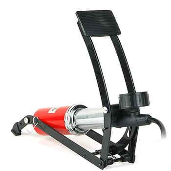 

Single Cylinder Foot Air Pump Portable Floor Bike Pump with Accurate Pressure Gauge Smart Valves 160PSI Air Pump 2020 New