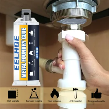 

Metal Repairing Adhesive Magic Metal Mending Agent Industrial Heat Resistance Cold Weld Metal Repair Paste Resistant Glue