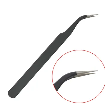 

Stainless Steel High-Density Planting Eyelashes Stainless Steel Bevel Eyebrow Folder Tweezers Eyelash Curler Clip Plucking Tool