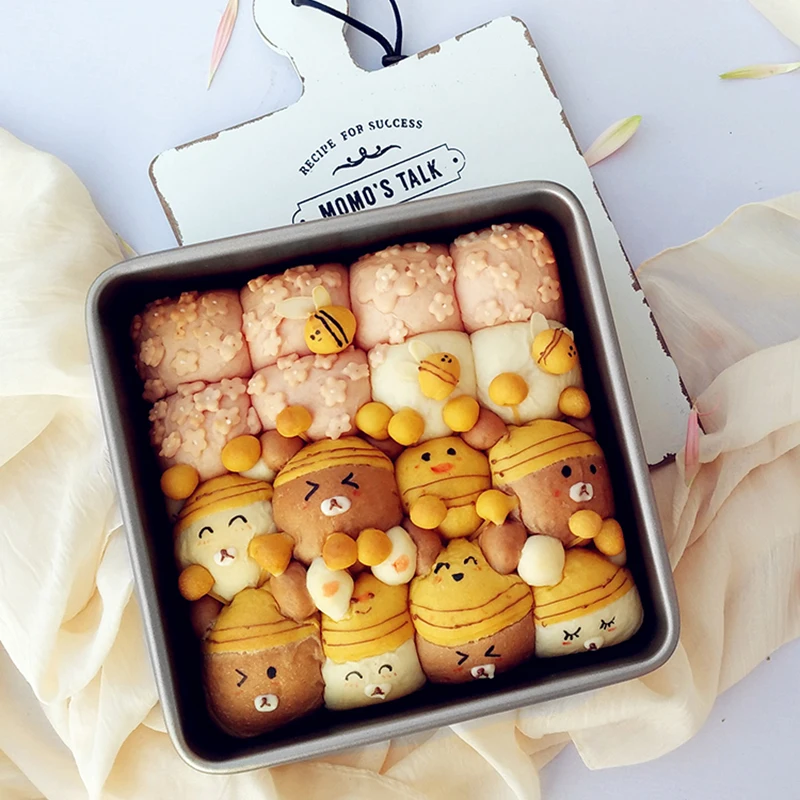 

1Pcs 6/8/10 Inch Removable Bottom Aluminum Alloy Die Square Cake Mold Cake Tool Baking Dish Baking Mould