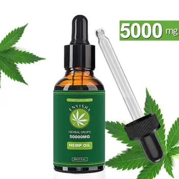 

30ml Hemp Oil 100% Natural Sleep Aid Anti Stress Hemp Extract Drops for Pain Anxiety & Stress Relief care sesame oil