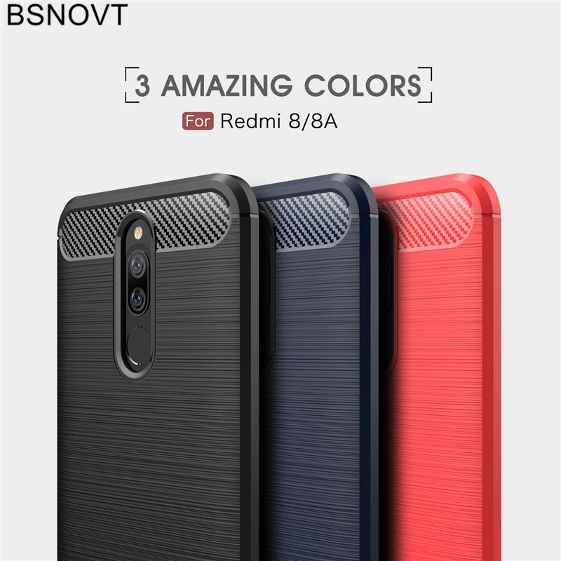 Для Xiaomi Redmi 8A Чехол Мягкий ТПУ Силиконовый противоударный чехол для телефона 6 2