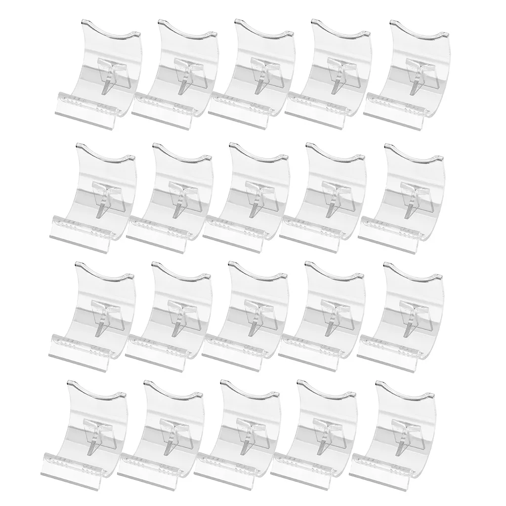 20-Pack Acrylic Display Stand Clear Holder Support Bracket for Lighter/ Jewelry / Watch - 5 X 5 X 4CM