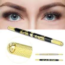

Double-end Manual Eyebrow Tattoo Pen For Beginner Semi Permanent Makeup Microblading Blade Holder Pencil Multi-purpose Brow Tool