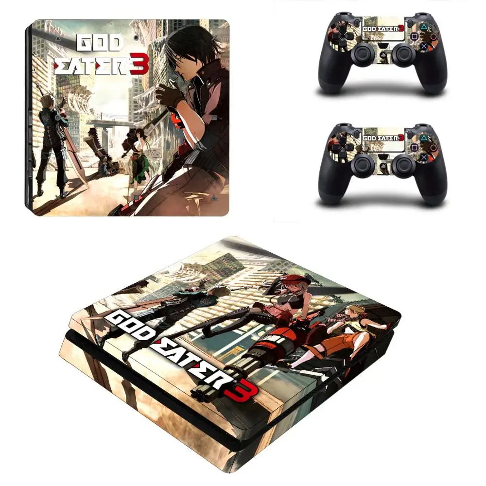 God Eater PS4 тонкие наклейки PS 4 Play station 4 Slim кожи Стикеры для Игровые приставки 4 Slim консоль и контроллер