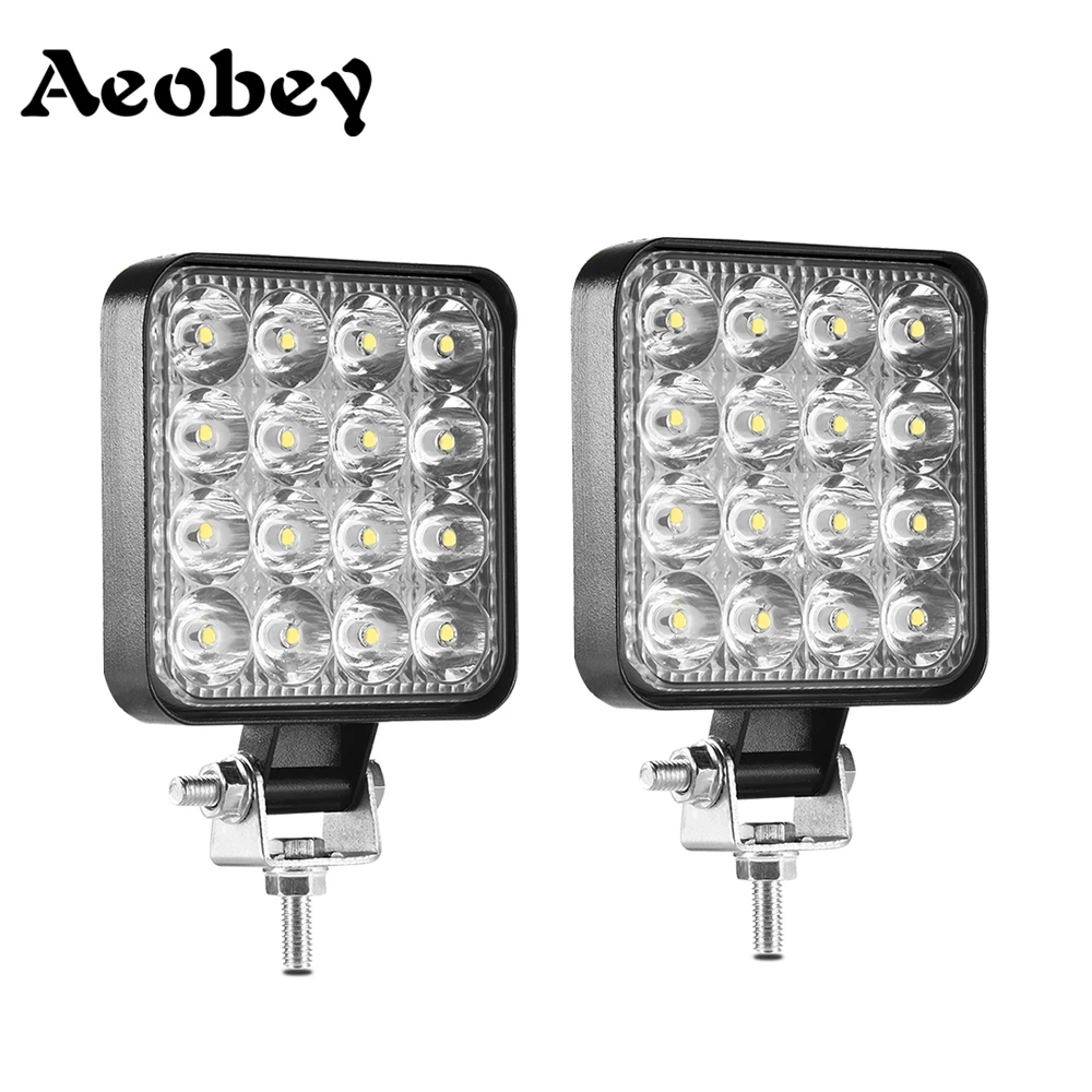 Aeobey мини 16 светодиодный 48 Вт Светодиодный светильник для работы квадратный