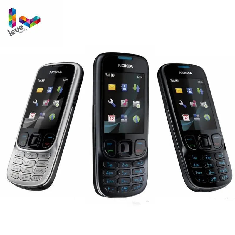 Nokia 6303 классический 6303C FM GSM мобильный телефон Поддержка Русская клавиатура разблокированный мобильный телефон