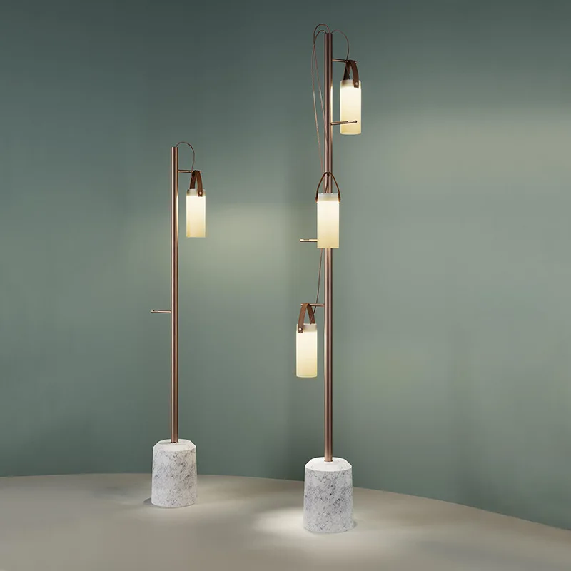 

Modern Standing Lamp Nordic Living Room Floor Light Bedroom Bedside Lamp Coffee Table Industrial Marble Floor Lamp