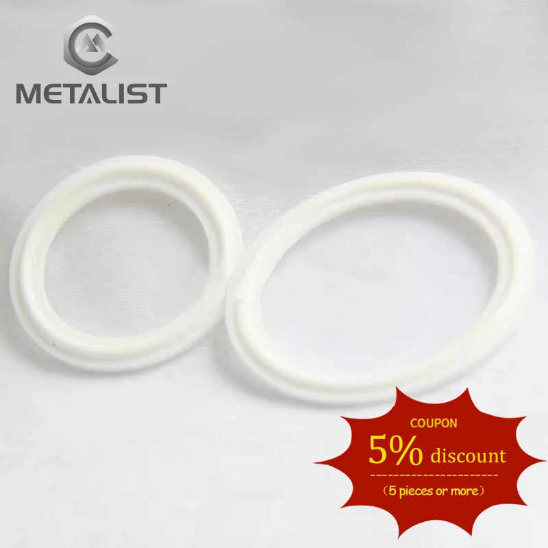 Металлист PTFE рифленая прокладка подходит для 76 мм& 89 мм& 102 мм& 108 мм OD трубы санитарно три хомута Тип наконечник фланец прокладки