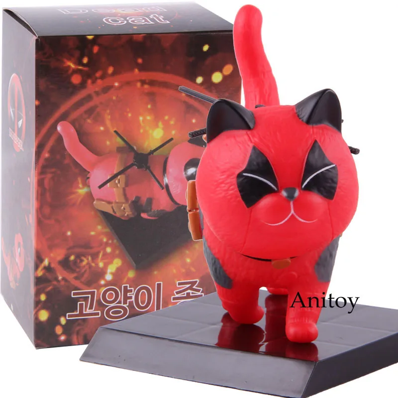 T with colorful box Marvel Comics Дэдпул мини яйцо атака серии Верховая езда Q версия ПВХ Dead Pool фигурка Коллекционная модель игрушки куклы - Цвет: T with colorful box