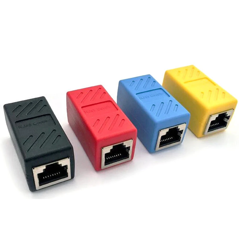 

5pcs/lot 8P8C RJ45 Female to Female Lan Ethernet Adapter Connector Cat7/6/5e Network Extender Ethernet Cable Adapter