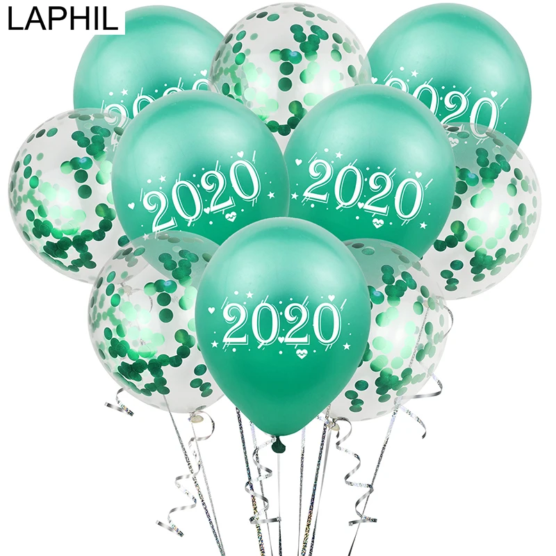LAPHIL счастливый год латексные воздушные шары Рождественская Роза для украшения золотые конфетти воздушные шары год вечерние поставки