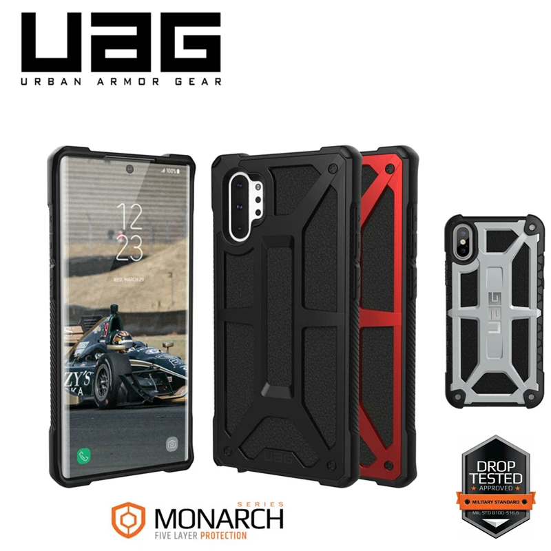 

UAG Monarch series case Military Spec Case- Rugged Cover For samsung Galaxy NOTE 8/9/10 NOTE 10 PLUS A8S/A9S/A920/A9 2018 versio