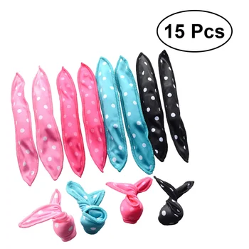

15Pcs Hair Curler Foam Sponge Hair Rollers Hair Styling DIY Tool for Women (Random Color)