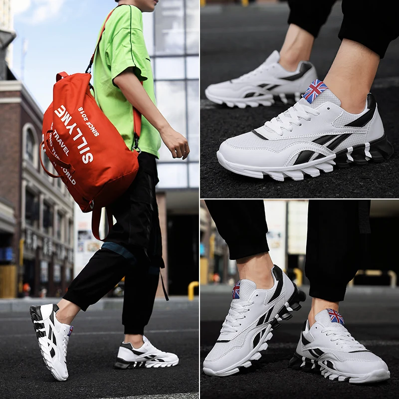 

Fashion Men Women Sneakers Breathable Paltform Outdoor Casual Lace-up Shoes Athletic Trainer Running Shoes Size35-48