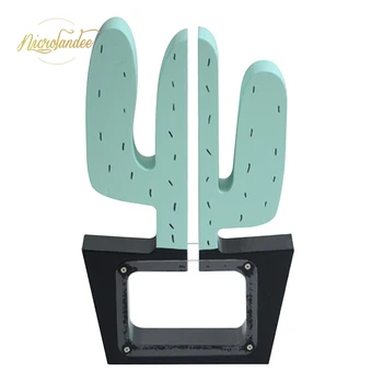 

NICROLANDEE Wood Coin Bank Cactus Shape Piggy Bank Wood Crafts Money Box Home Decoration for Children and Adults Gift