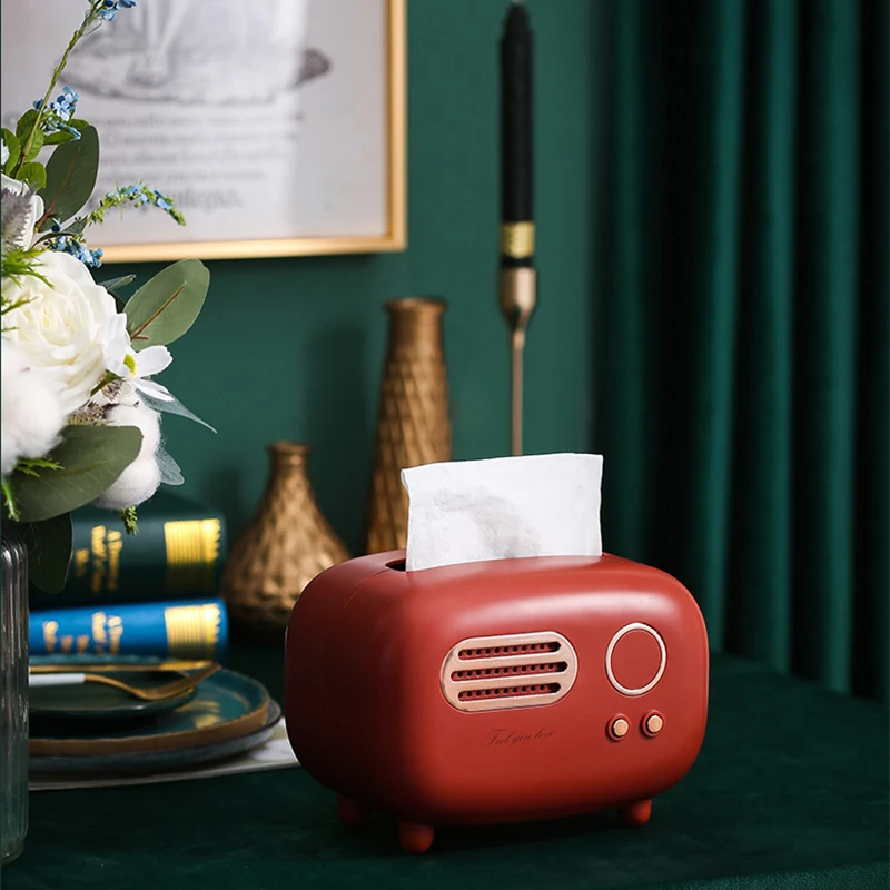 Retro Radio Inspired Tissue Box
