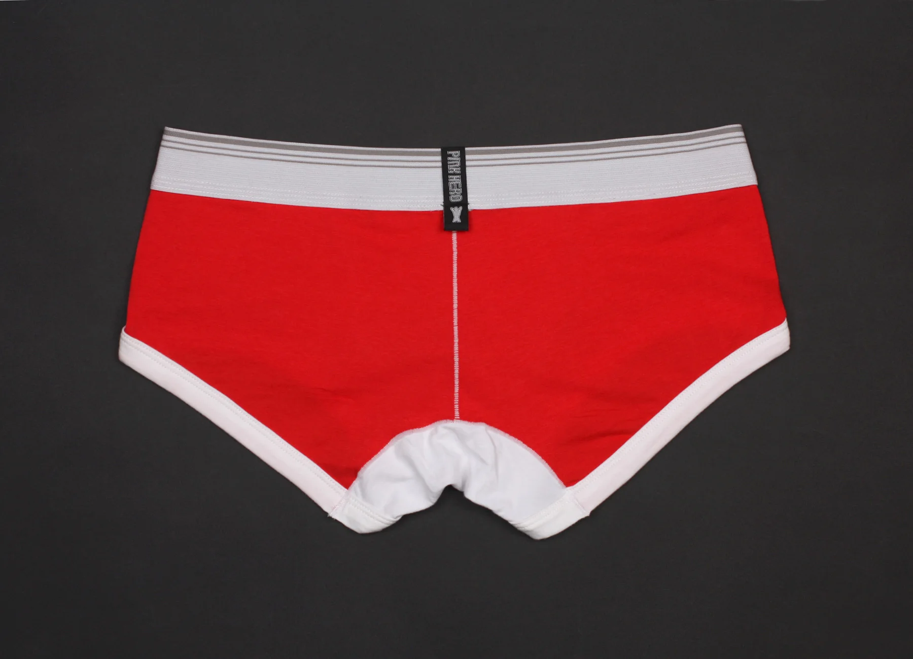 Red Cotton-printed boxer briefs