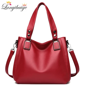 

High Quality Leather Luxury Handbags Women Bags Designer High Capacity Crossbody Bags For Women 2020 Travel Shoulder Bag Handbag