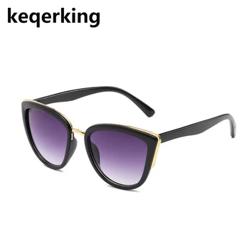 

KEQERKING Sunglasses Women Retro Gradient Glasses Retro Cat Eye Sunglasses Women's Glasses UV400