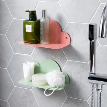 

Cloud-Shaped Wall-Mounted Self-Adhesive Floating Shelf Storage Rack Nordic Style Home Decorations for Living Room Bedroom Kitche