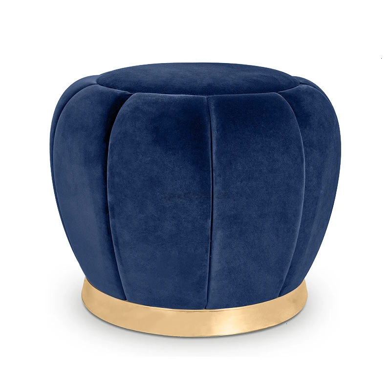 Household small stool fashion creative fitting room cloth art change shoes stool makeup round stool modern simple - Цвет: a8