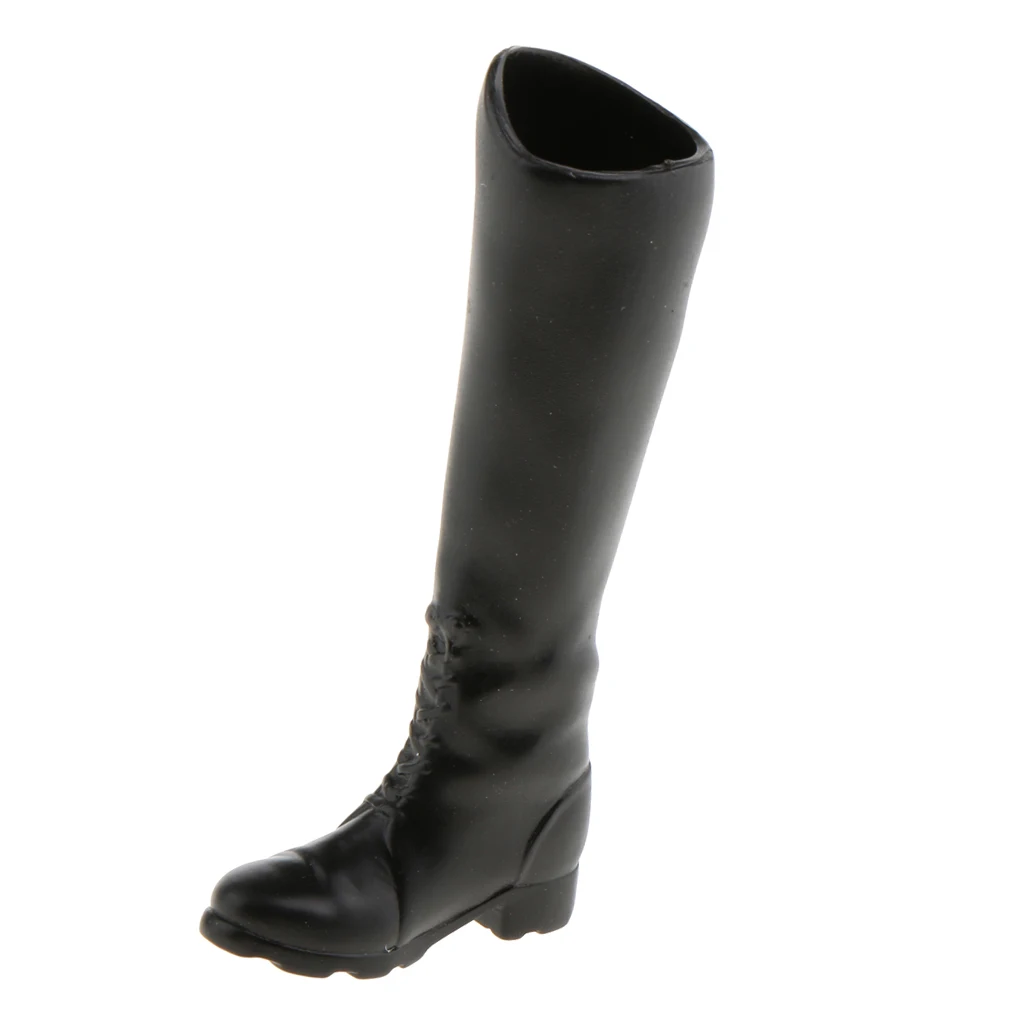 1 Paar Rubber 1/6 Schaal Vrouwen Zwarte Lange Laarzen Schoenen Voor 12 Inch  Action Figure Poppen Model Accs|null| - AliExpress