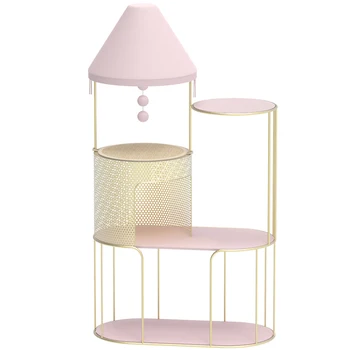 

All-layer metal frame INS Wind metal cat cat climbing frame stain resistant cloth cat rack cat nest integrated solid chassis fou