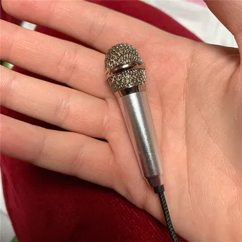 Billig Pädagogisches Spielzeug 3,5mm Kinder Mini Mikrofon Sound-Herstellung Spielzeug Tragbare Stereo Studio Mic KTV Karaoke Für Handy Laptop PC Schreibtisch