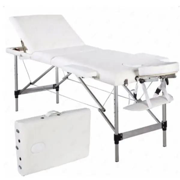 

3 Sections Folding Portable SPA Bodybuilding Massage Table Set Beauty Salon Bed Tattoo Chair equipment physiotherapy furniture