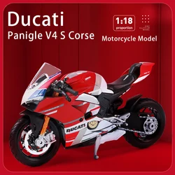 Maisto 1:18 Ducati Panigle V4 S Diavel Kawasaki Ninja H2 R Motorcycle Model Toys Collectible Hobbies