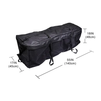 

Oxford Cloth Basket Car Roof Top Rack Carrier Travel Bag Huge Waterproof Cargo Luggage Bag