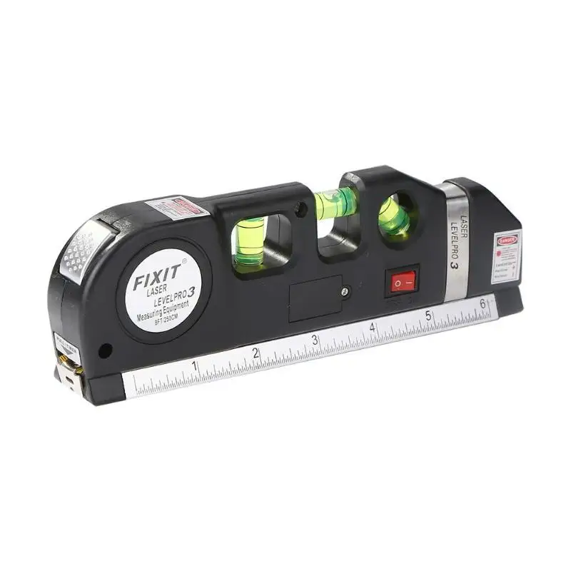 Ruler magnetic Лазерный уровень Горизонтальный Вертикальный измерительный Высокоточный инфракрасный лазерный уровень весы горизонтальная линейка измерительный инструмент - Цвет: Ruler magnetic