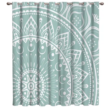 

Hippie Psychedelic Mandala Window Treatments Curtains Valance Living Room Curtains Decor Bathroom Outdoor Bedroom Kitchen