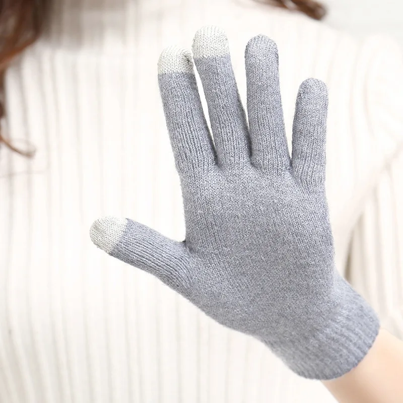 1 пара зимних велостопов антискользящие перчатки ветрозащитные теплые сенсорные перчатки дышащие вязаные рукавицы